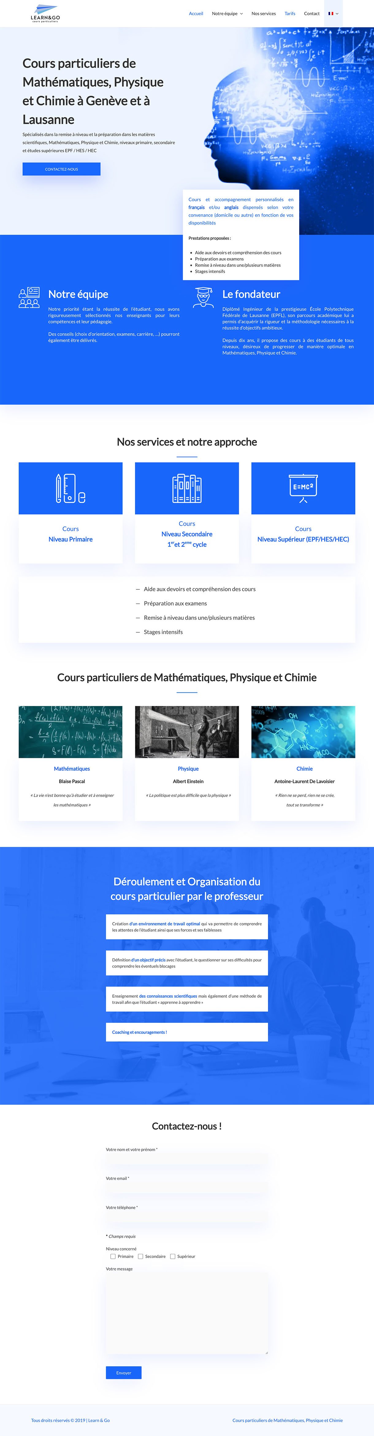 site web WordPress multilingue maquette