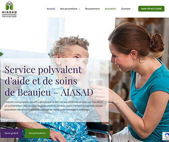 maquette de site de service aide a domicile