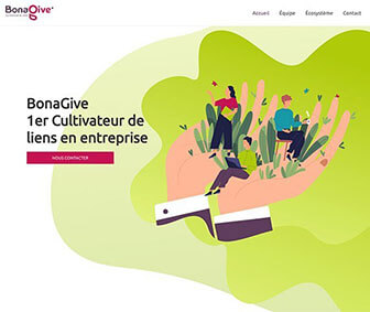 maquette de site internet bonagive