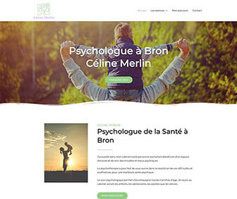 maquette de site internet de psychologue